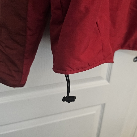 Chaps Jacket Coat Nylon Windbreaker Fleece Lined XXL Red - Picture 7 of 7